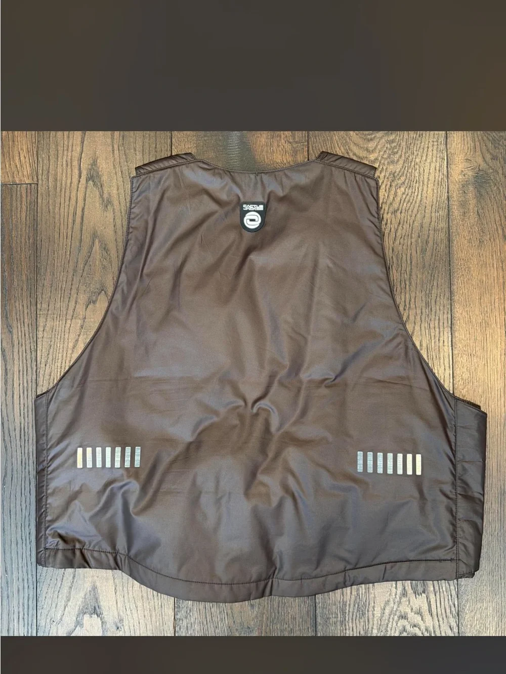 Nike Brown Quilted Training travis Scott Vest with Chest Zip